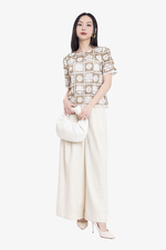 Áo ren kiểu nữ tay ngắn
