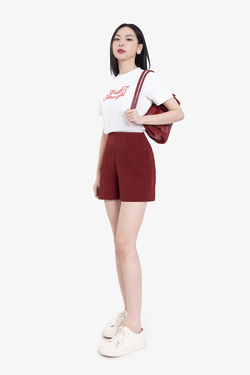 Quần short nữ màu đỏ
