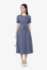 Chân váy công sở dáng chữ A xòe