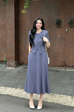 Chân váy công sở dáng chữ A xòe