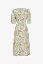 Đầm hoa công sở dáng chữ A tay lỡ