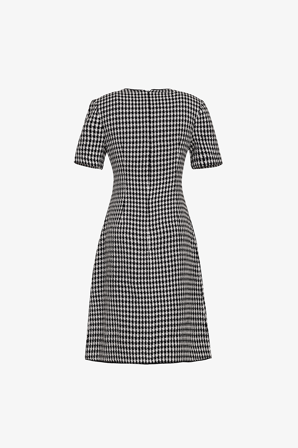 Đầm tweed dáng chữ A phối túi