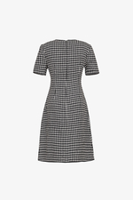 Đầm tweed dáng chữ A phối túi