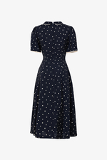 Đầm hoa dáng xòe chữ A viền ren