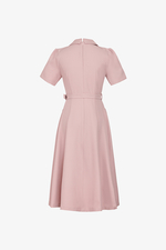 Đầm xòe công sở dáng dài kèm thắt lưng