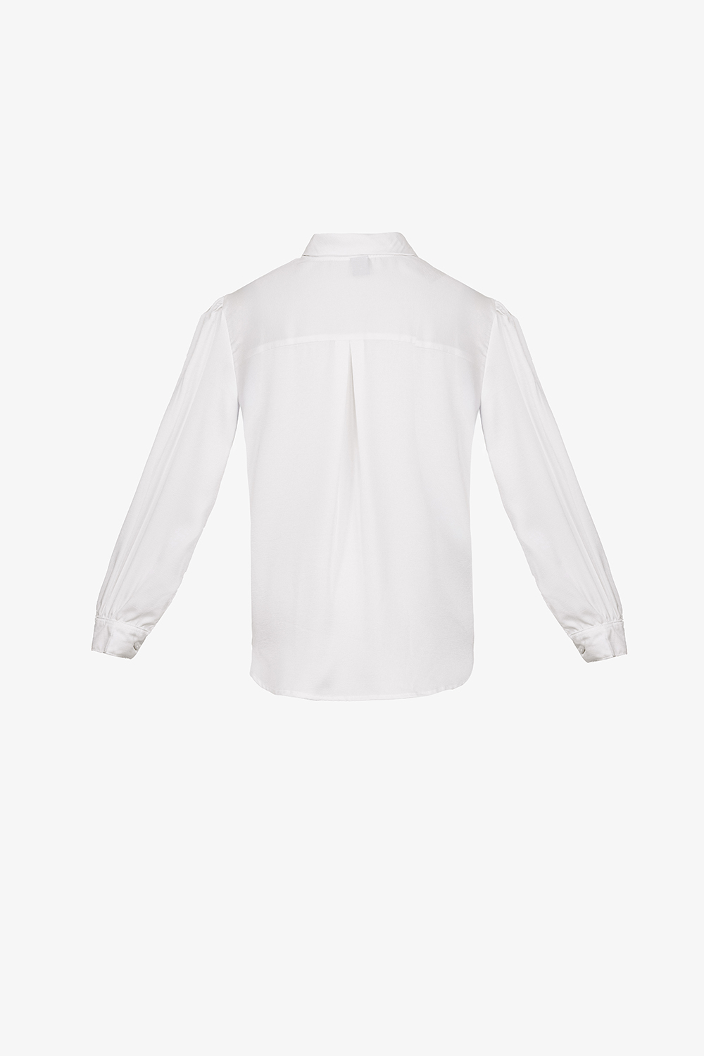 Áo sơ mi trắng tơ xà cừ tay dài