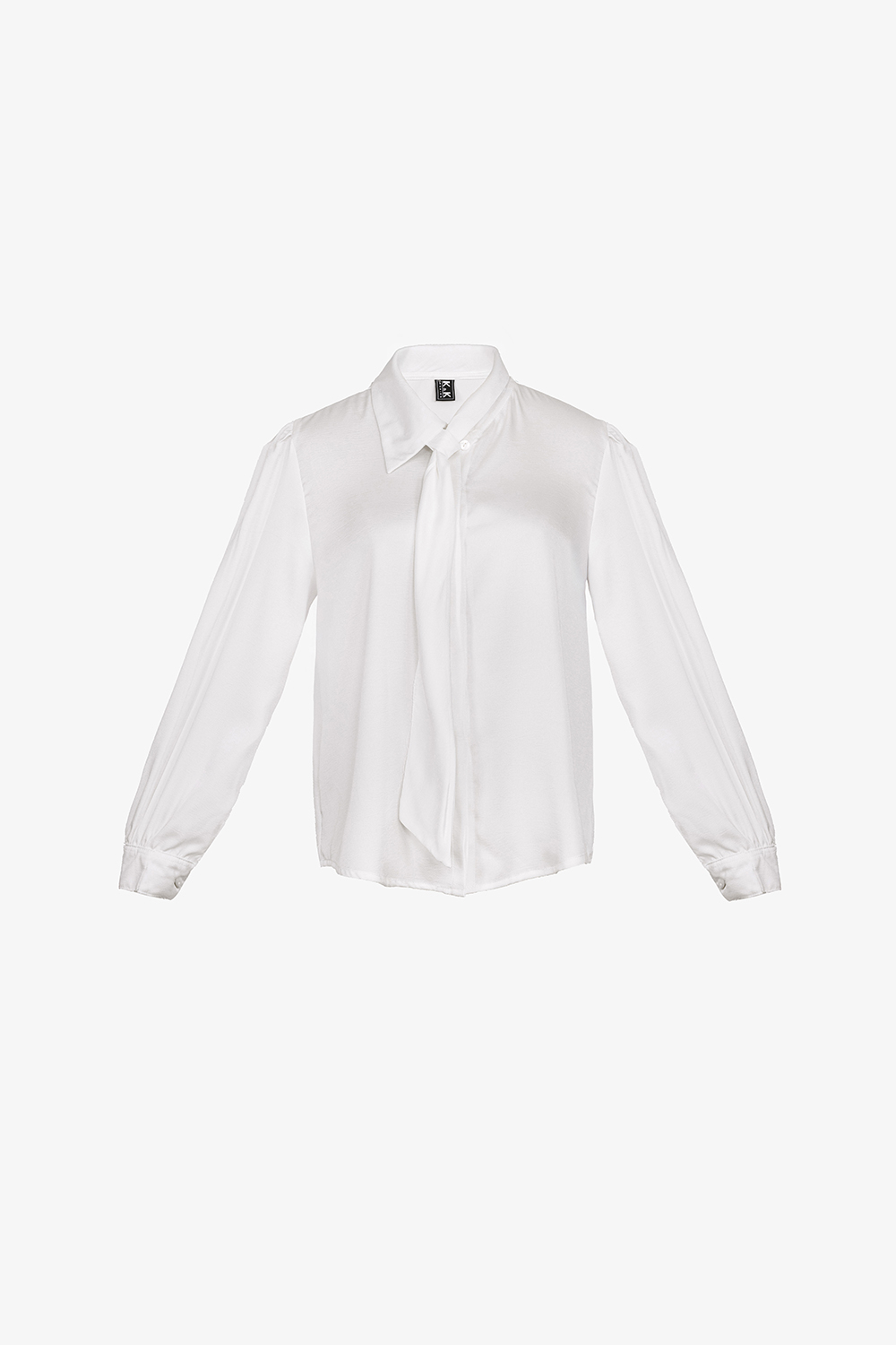 Áo sơ mi trắng tơ xà cừ tay dài