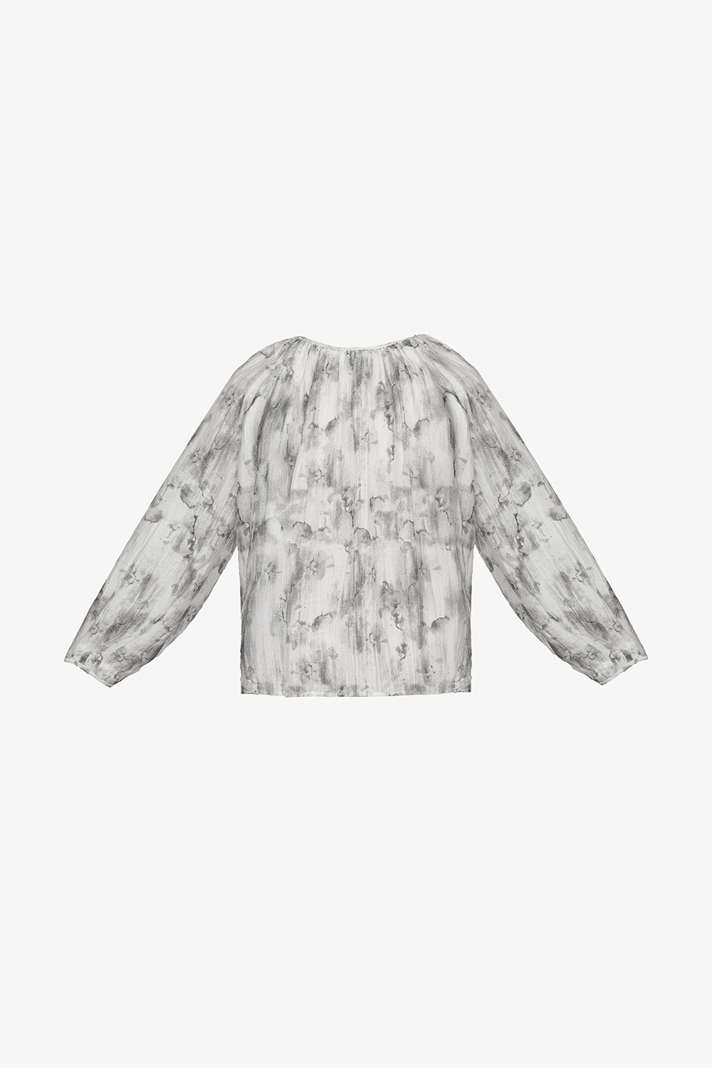 Áo kiểu nữ họa tiết tay dài