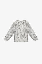 Áo kiểu nữ họa tiết tay dài