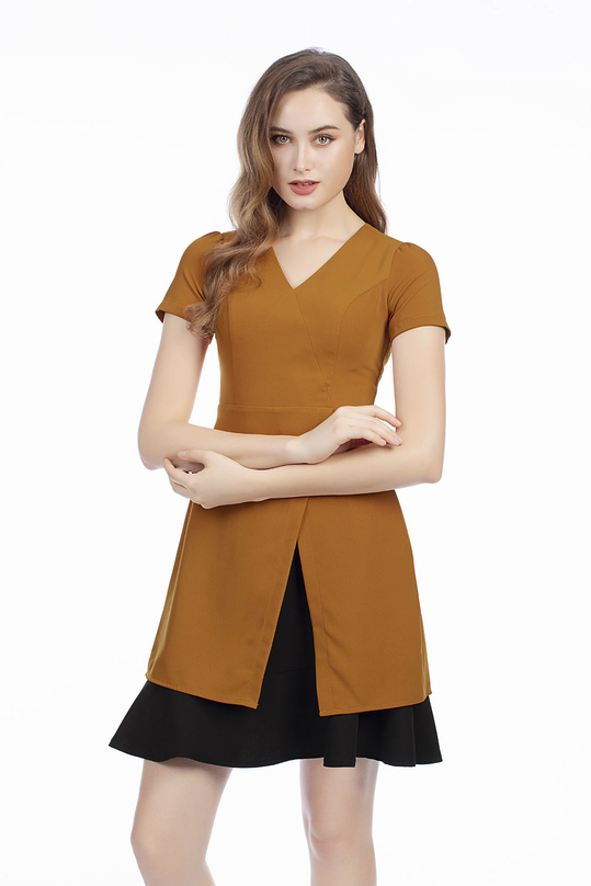 Đầm vải tuyết mưa cao cấp sang trọng KK95-38