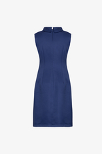 Đầm dự tiệc dáng A cổ sen đính nút