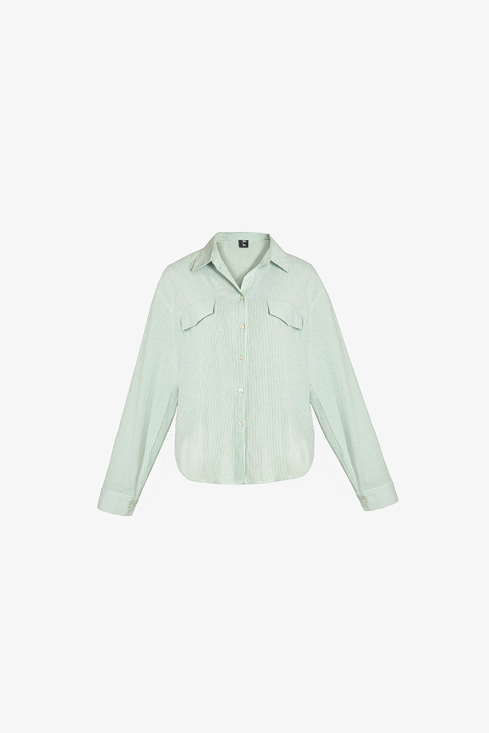 Áo sơ mi công sở nữ kẻ sọc màu xanh