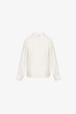 Áo sơ mi nữ công sở tay dài cổ phối nơ