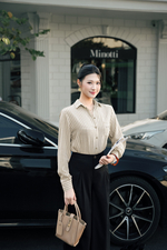 Áo sơ mi nữ công sở họa tiết kẻ sọc