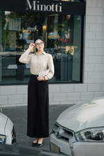 Áo sơ mi nữ công sở họa tiết kẻ sọc