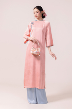 Quần lụa mặc áo dài màu xanh băng