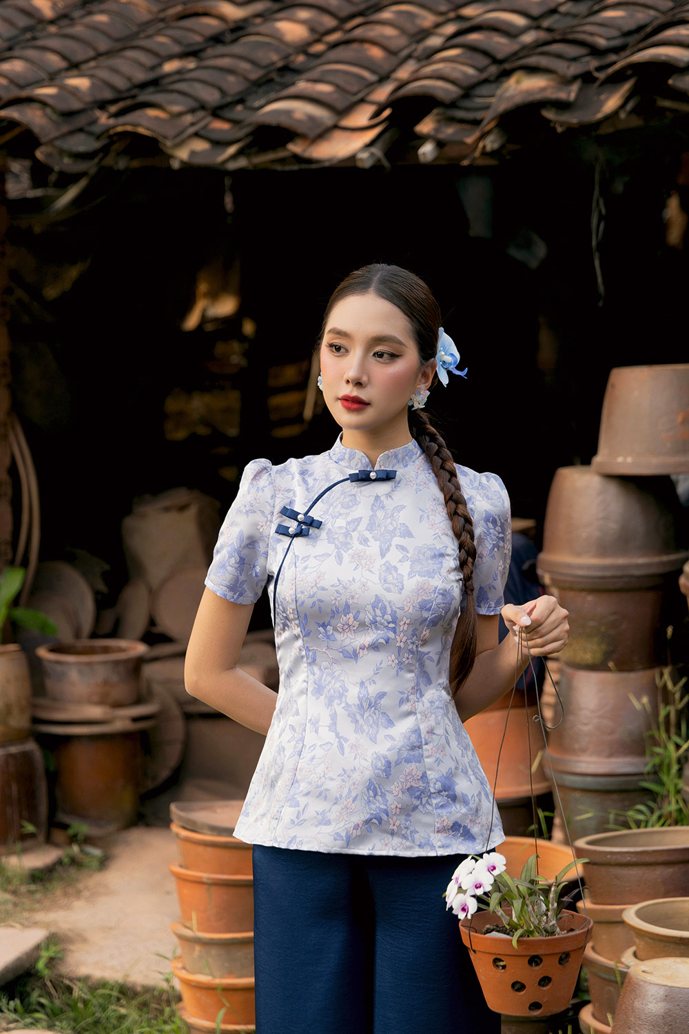 Áo kiểu Lam Viên