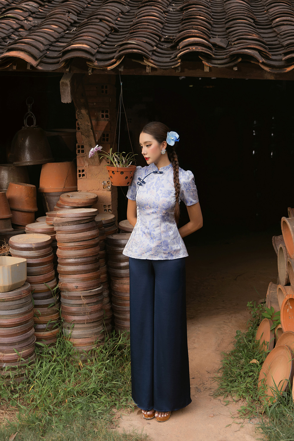 Áo kiểu Lam Viên