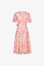 Đầm xoè hoa hồng đính hoa thủ công