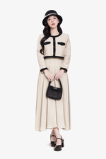 Áo khoác nữ dáng suông lửng tay dài