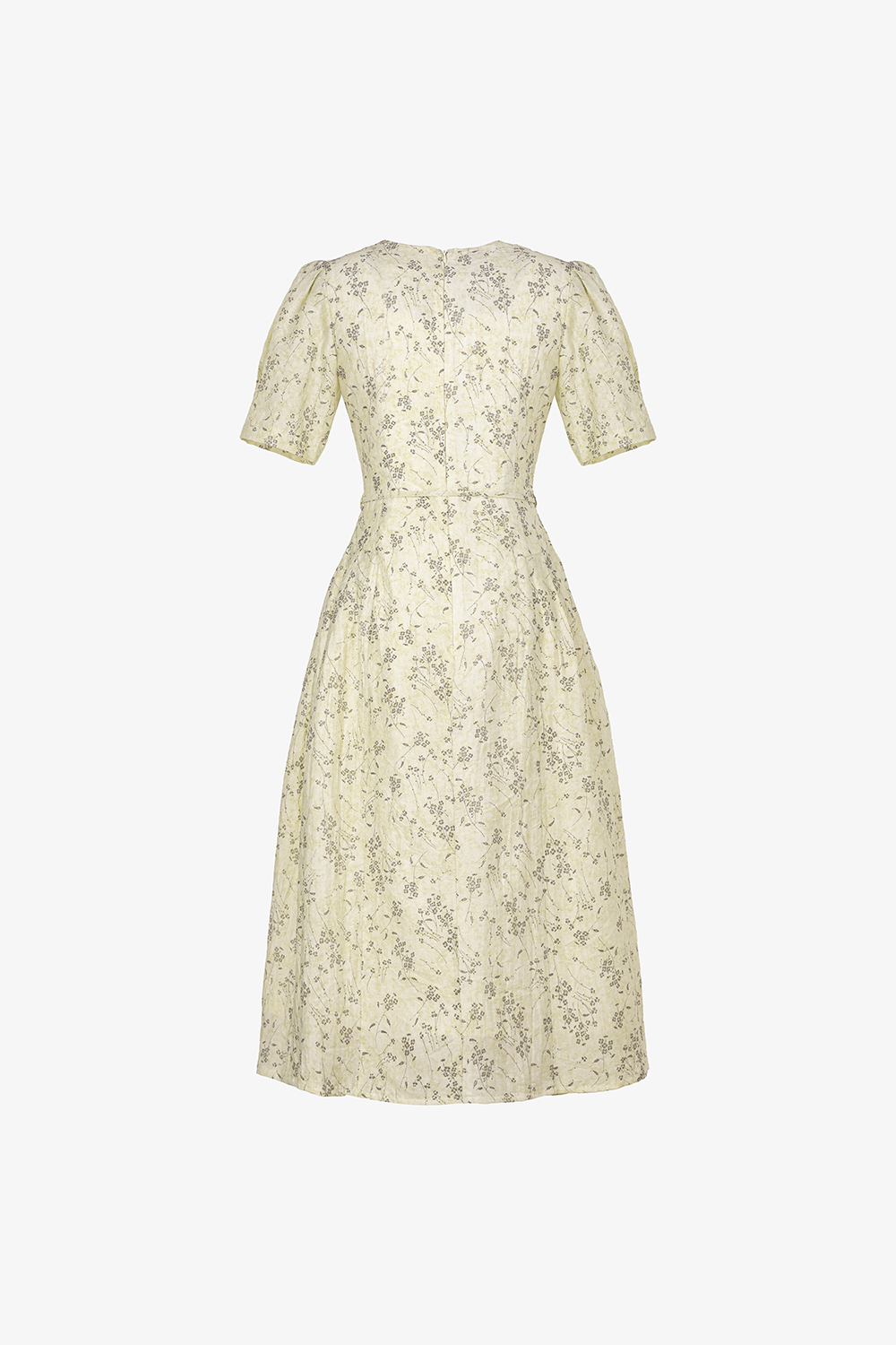 Đầm hoa nhí dáng xòe eo thắt nơ