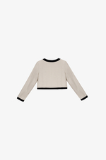 Áo khoác nữ dáng suông lửng tay dài