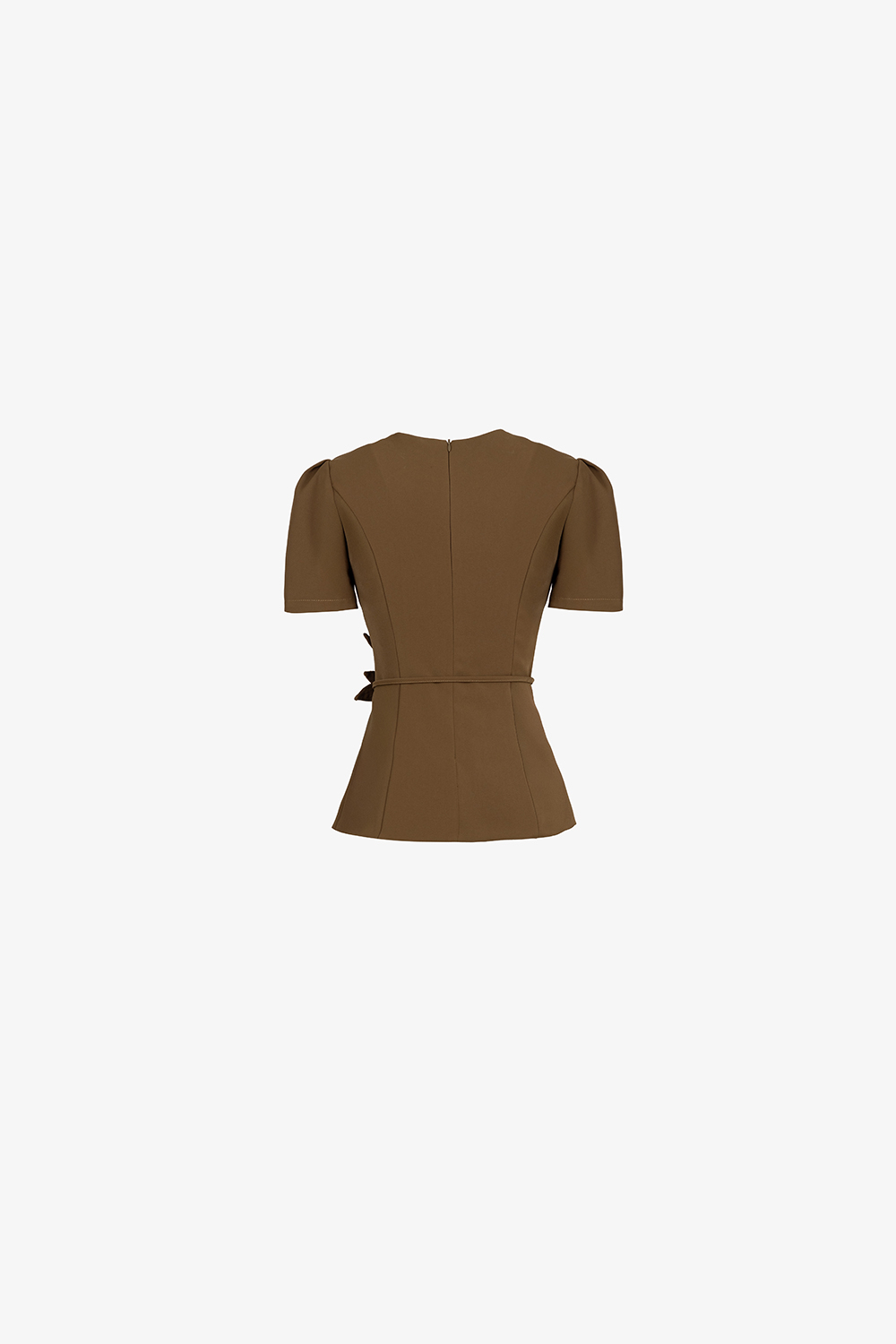 Áo peplum công sở nhấn eo đính hoa