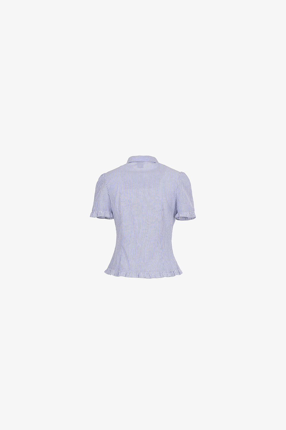 Áo sơ mi kiểu nhấn eo kẻ sọc