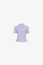 Áo sơ mi kiểu nhấn eo kẻ sọc