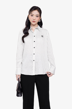 Áo sơ mi tay dài họa tiết kẻ sọc