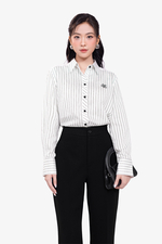 Áo sơ mi tay dài họa tiết kẻ sọc