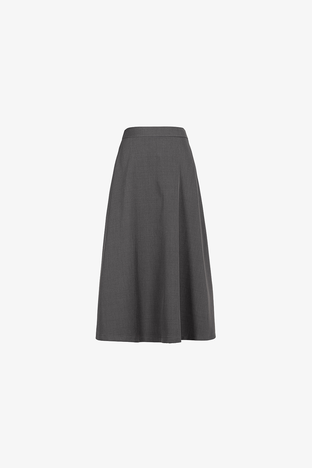 Chân váy công sở dáng xòe màu xám