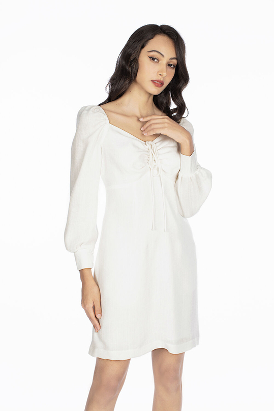 Đầm chữ A cổ vuông rút dây KK95-27