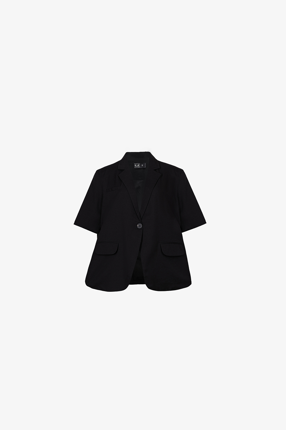 Áo blazer nữ màu đen tay ngắn