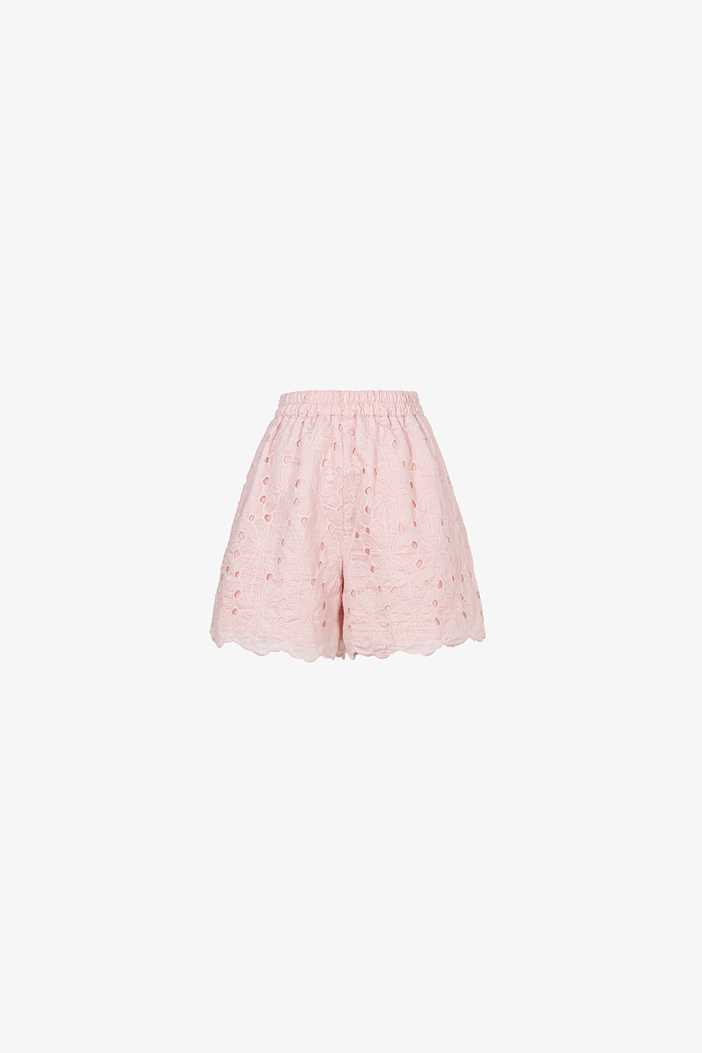 Quần đùi nữ ren màu hồng