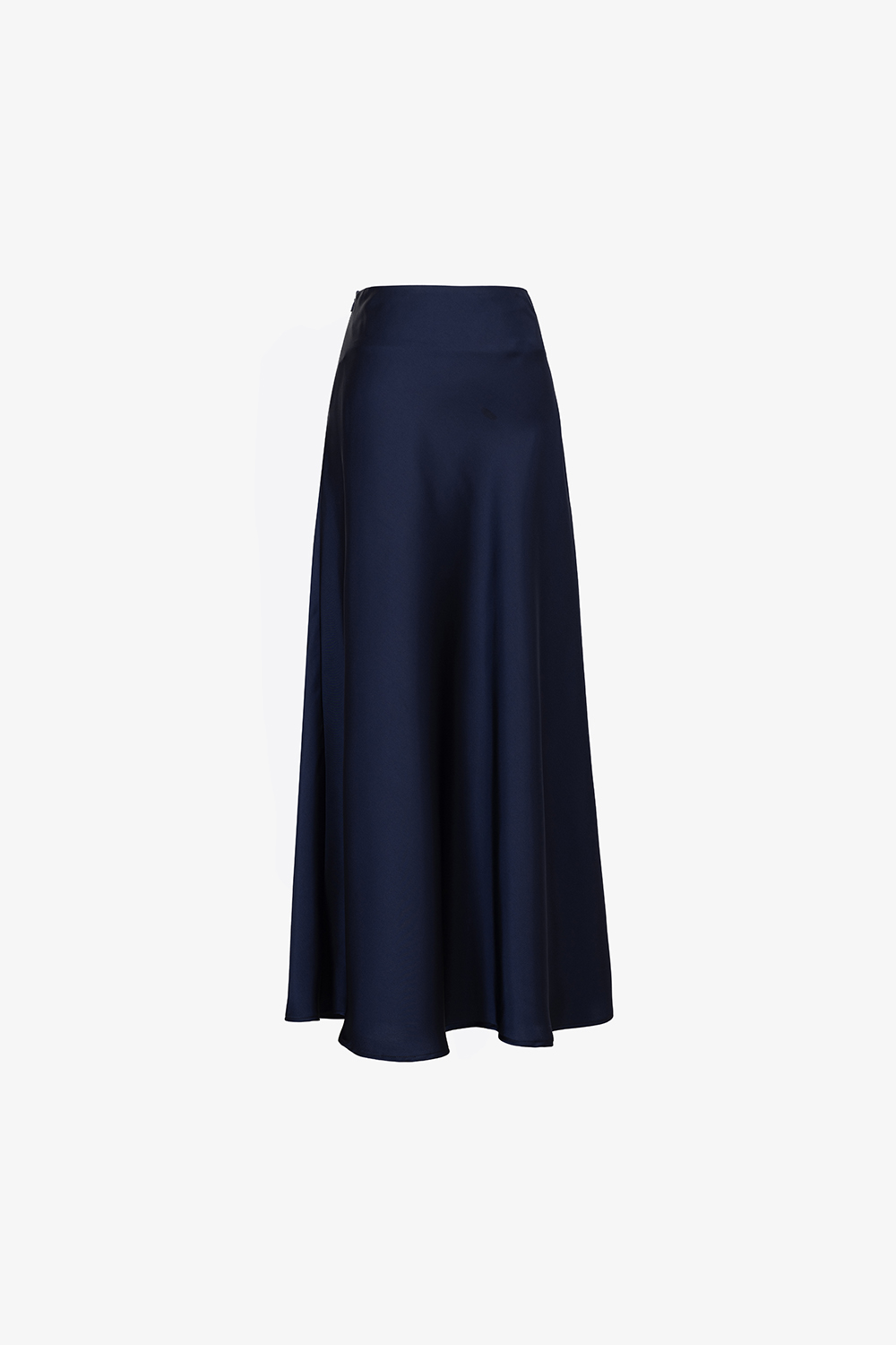 Chân váy lụa xanh đen dáng dài