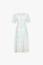 Đầm ren thêu dáng xòe