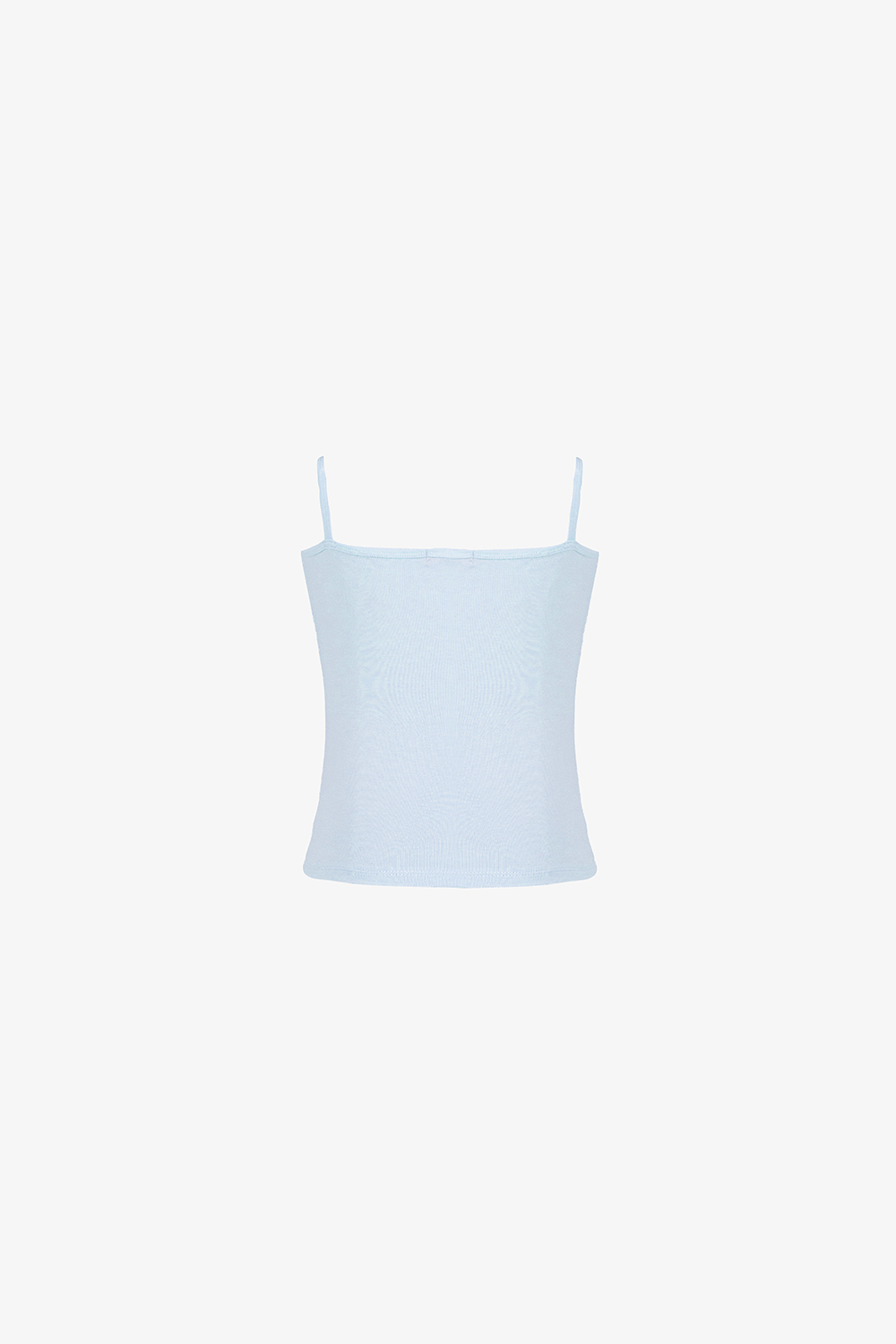 Áo hai dây nữ màu xanh thun cotton