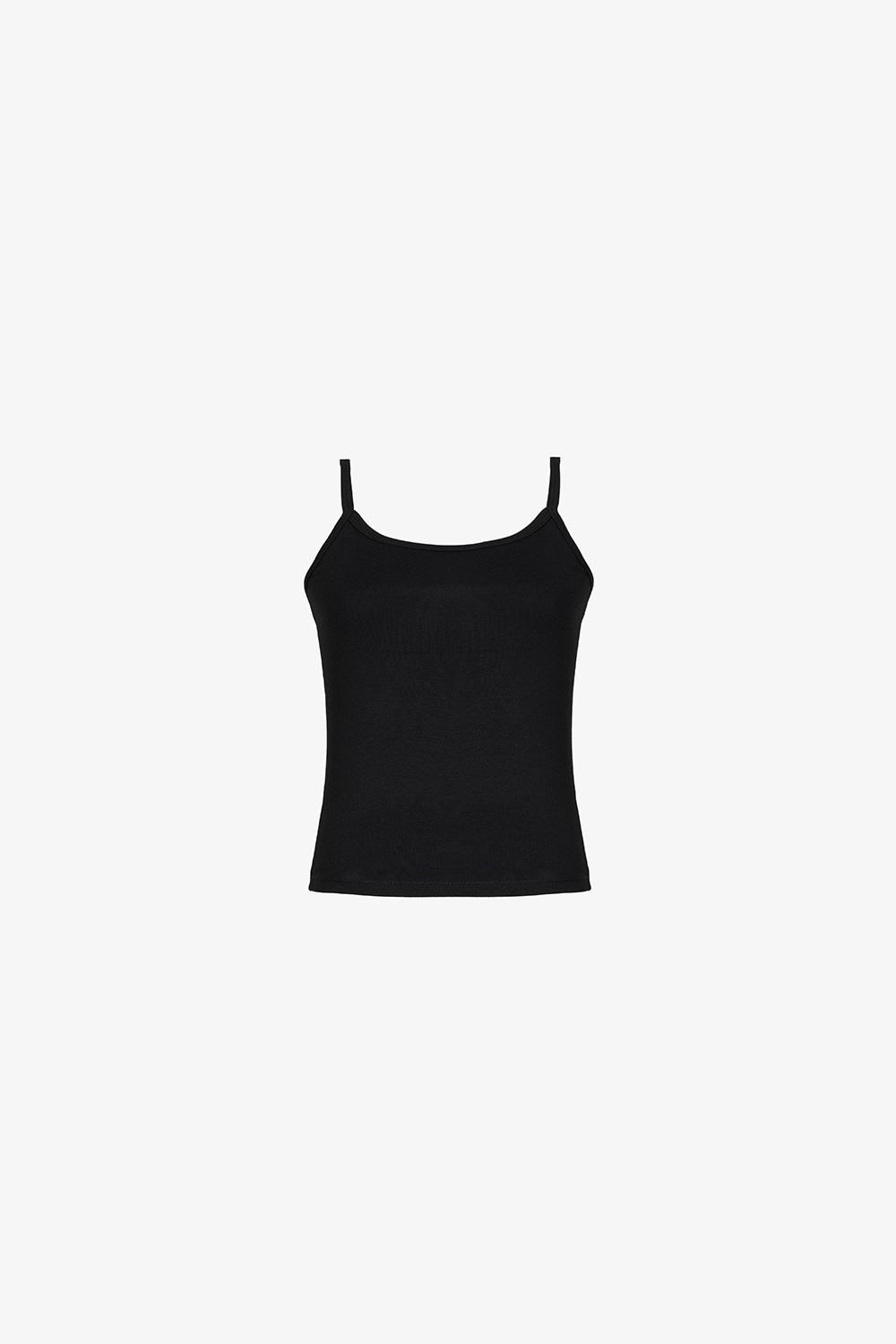 Áo hai dây nữ màu đen thun cotton