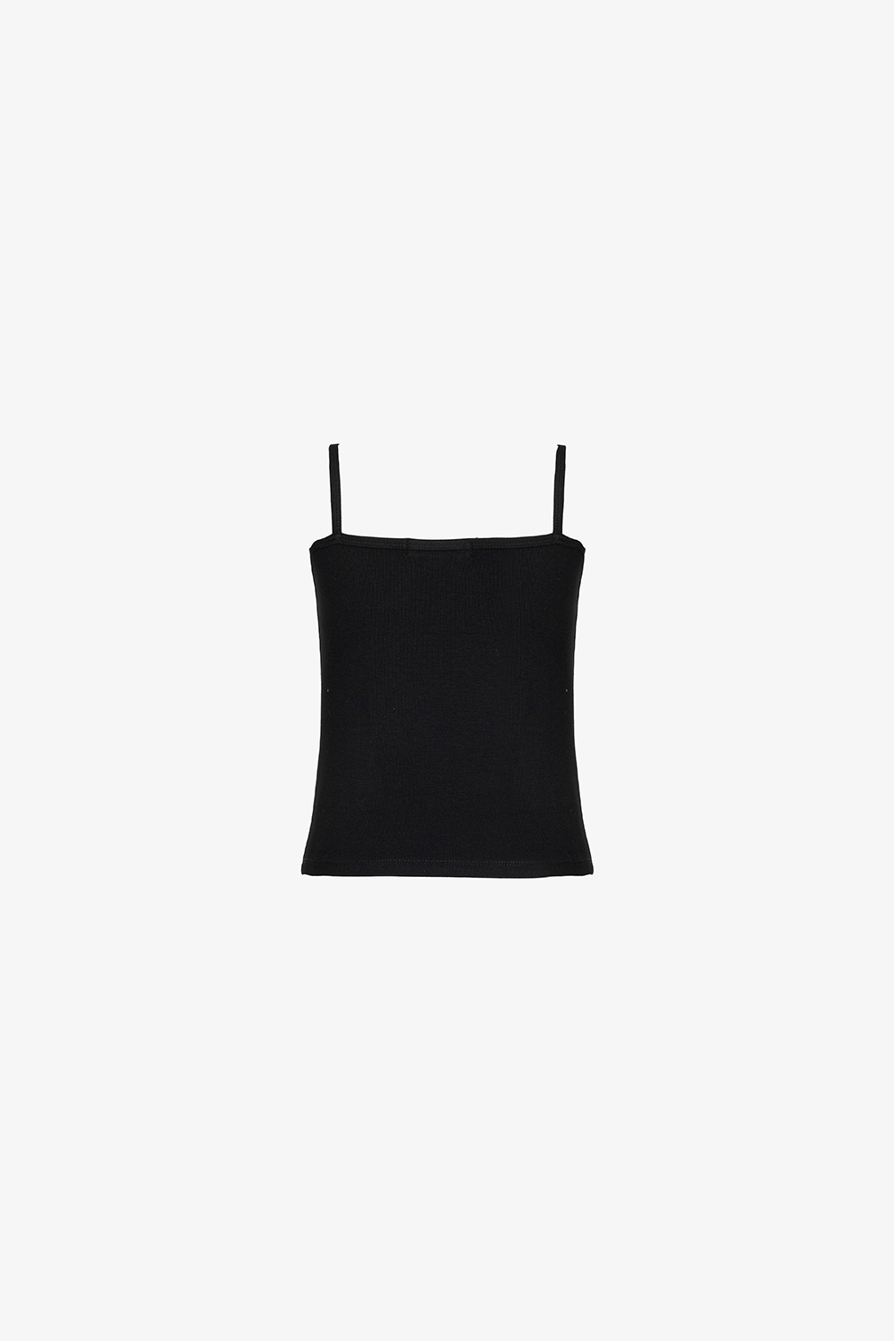 Áo hai dây nữ màu đen thun cotton