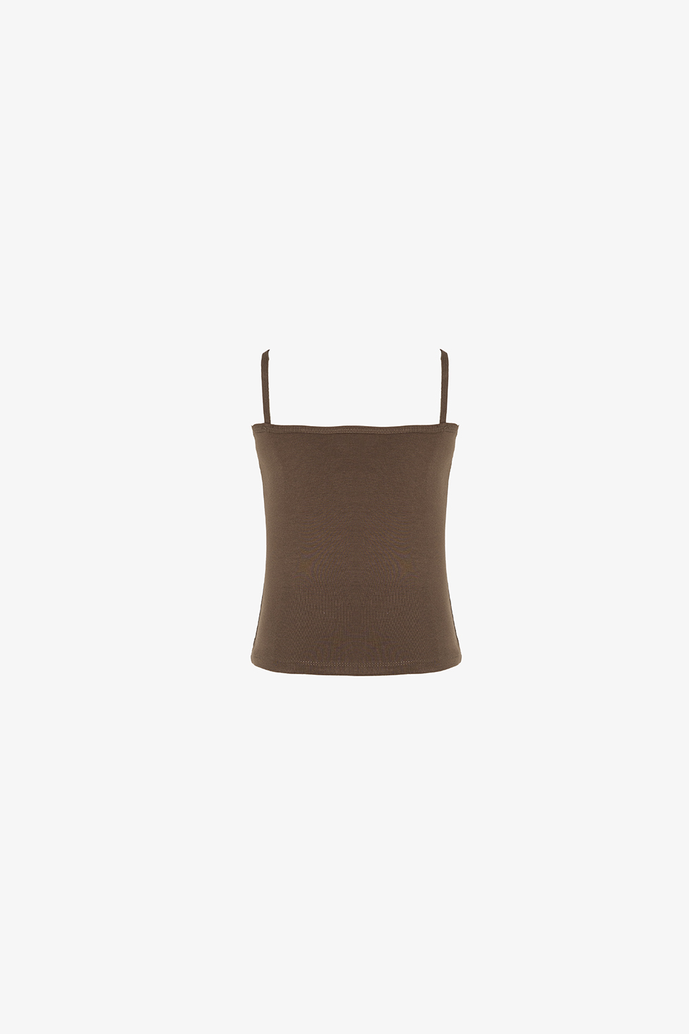 Áo hai dây nữ màu nâu thun cotton