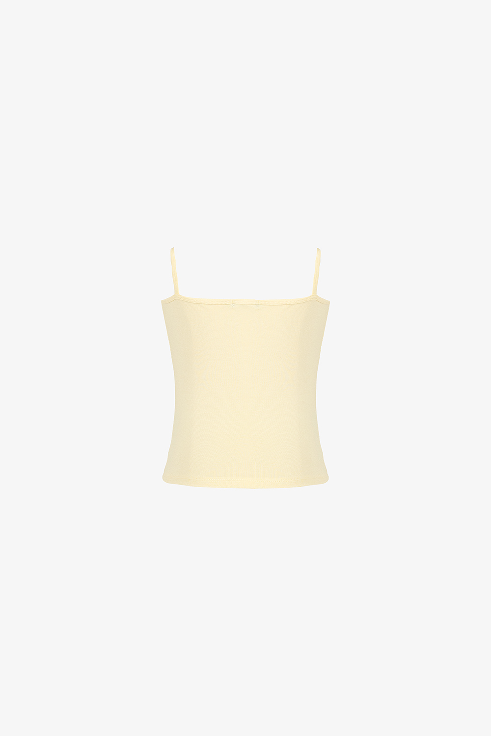 Áo hai dây nữ màu vàng thun cotton