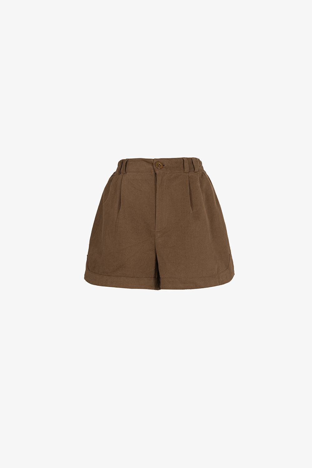 Quần short kaki nữ màu nâu