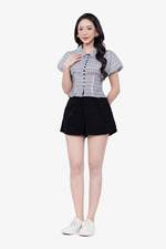 Quần short kaki nữ màu đen