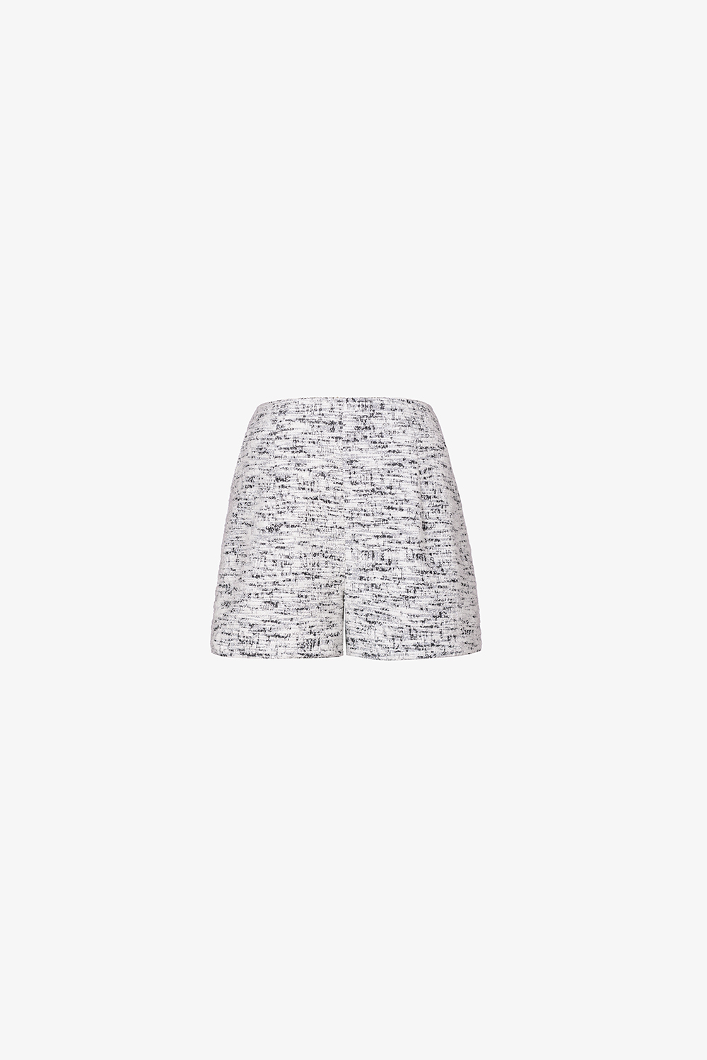 Quần đùi tweed thun màu trắng đen