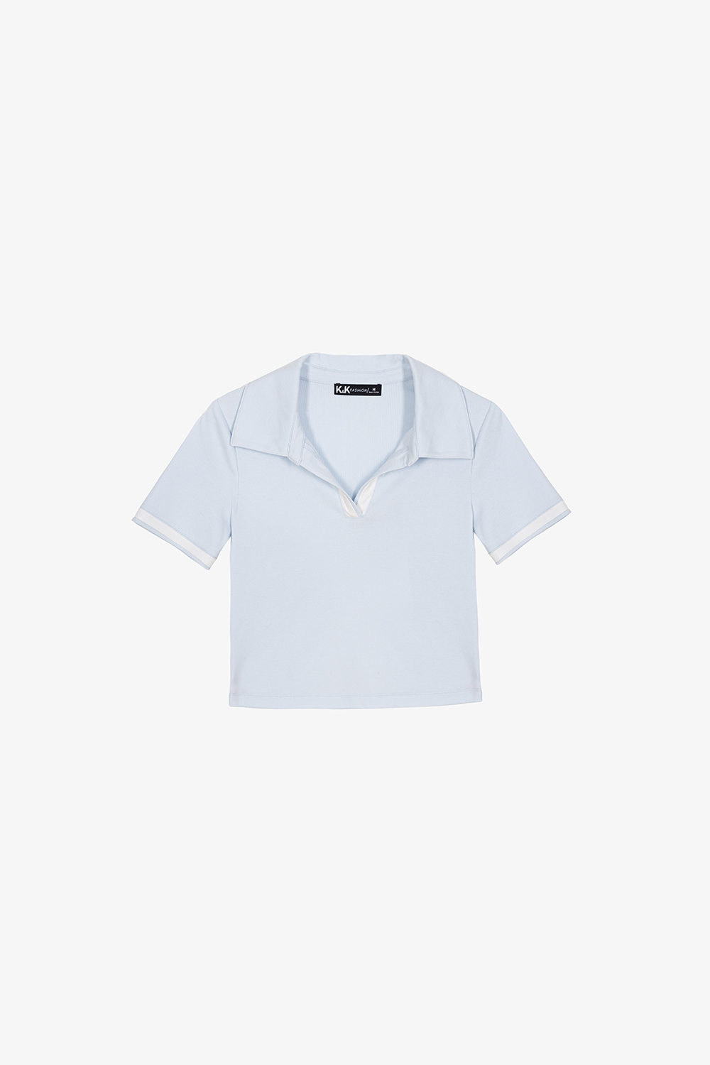 Áo thun polo màu xanh dương pastel