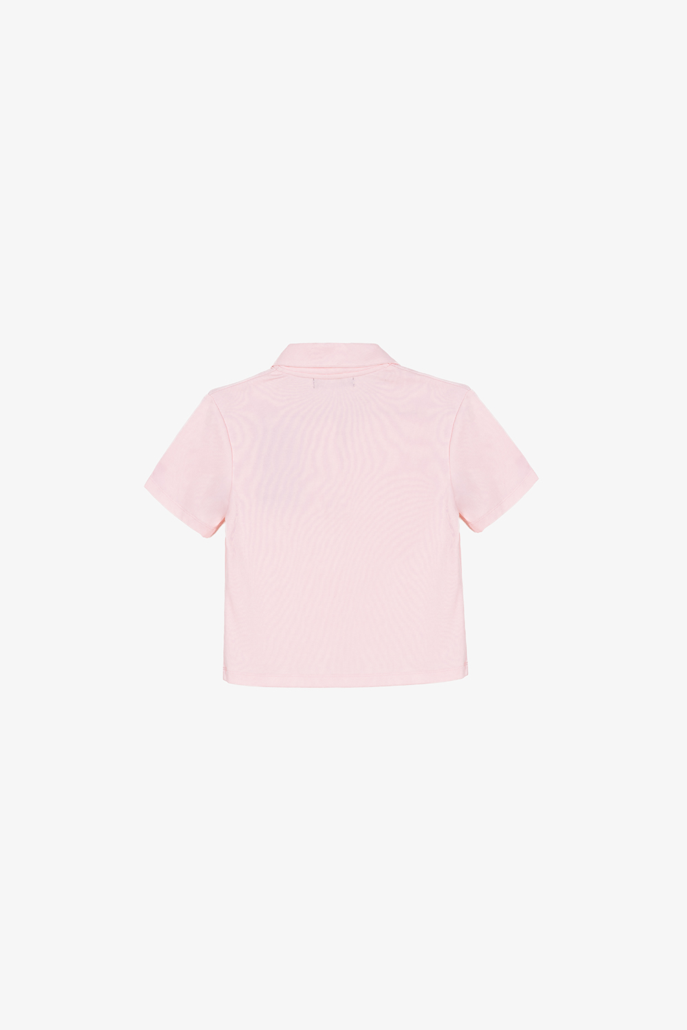 Áo thun polo nữ màu hồng pastel
