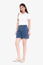 Áo thun polo nữ màu trắng dáng ôm