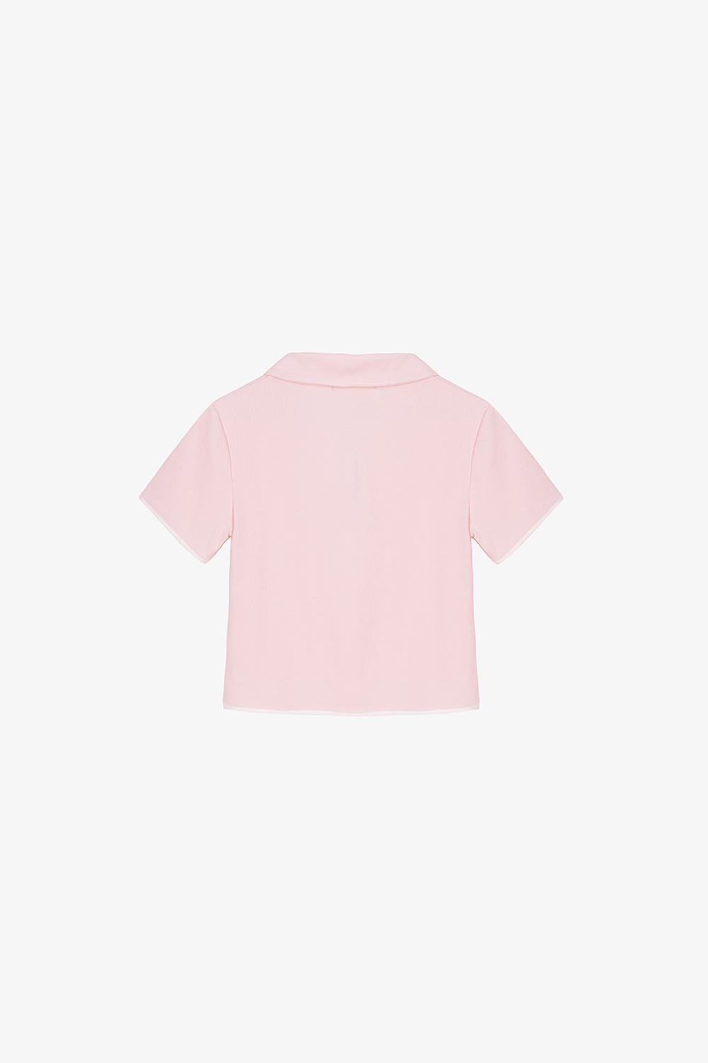 Áo thun cotton cổ polo khóa kéo