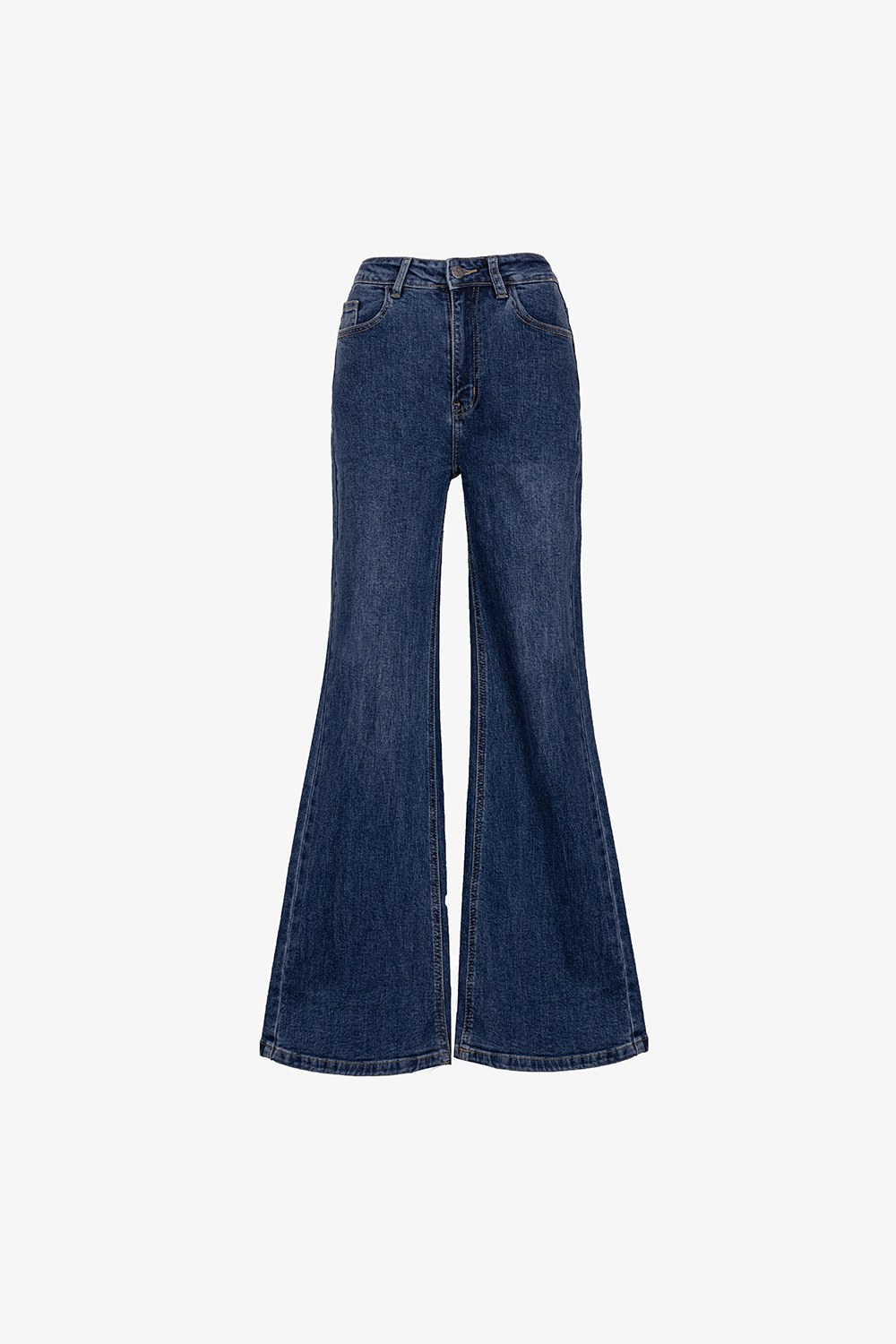 Quần jeans dài ống loe nhẹ